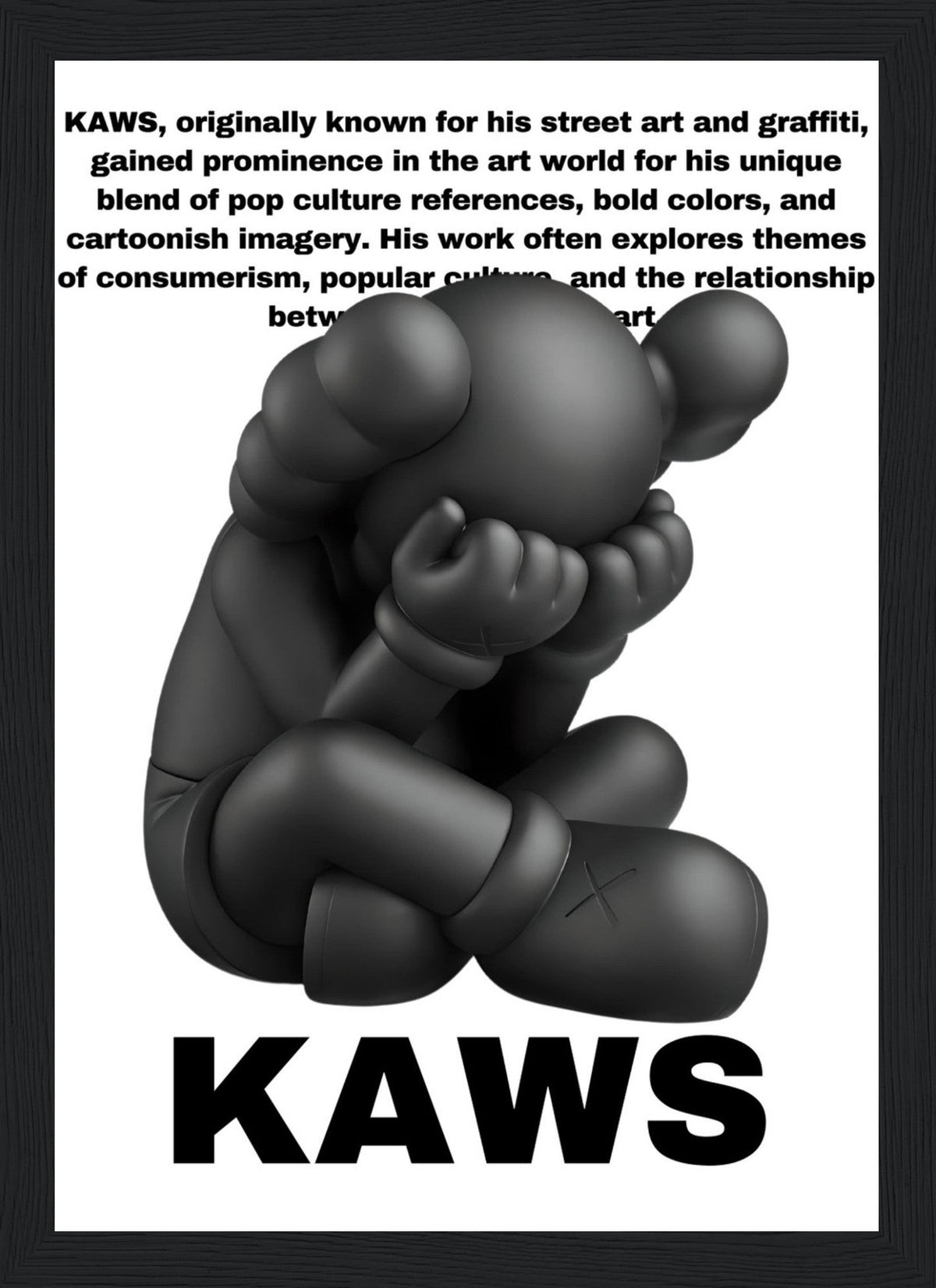 Sad - Kaws - Poster