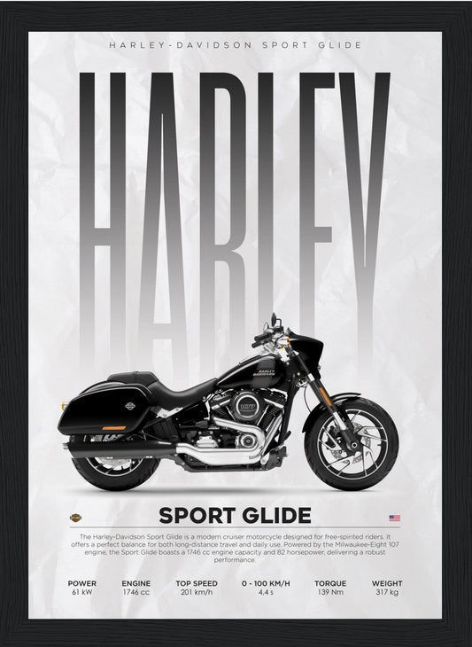 Sport Glide - Harley - Poster