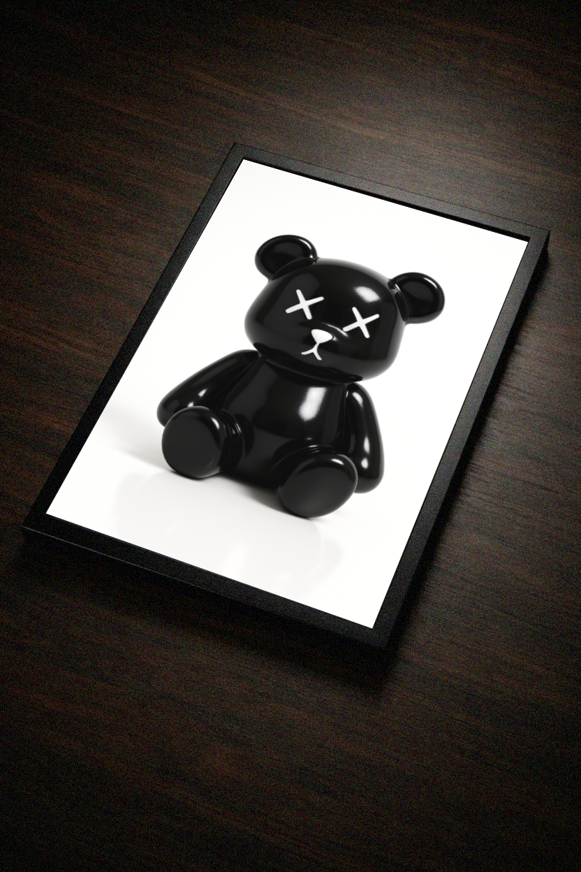 X-Eyes Bear Icon – Streetwear – Poster