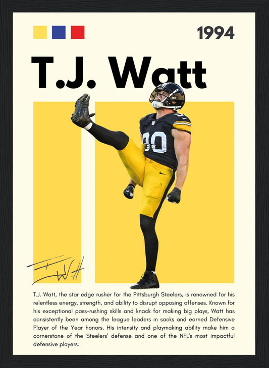 T.J. Watt – NFL – Poster