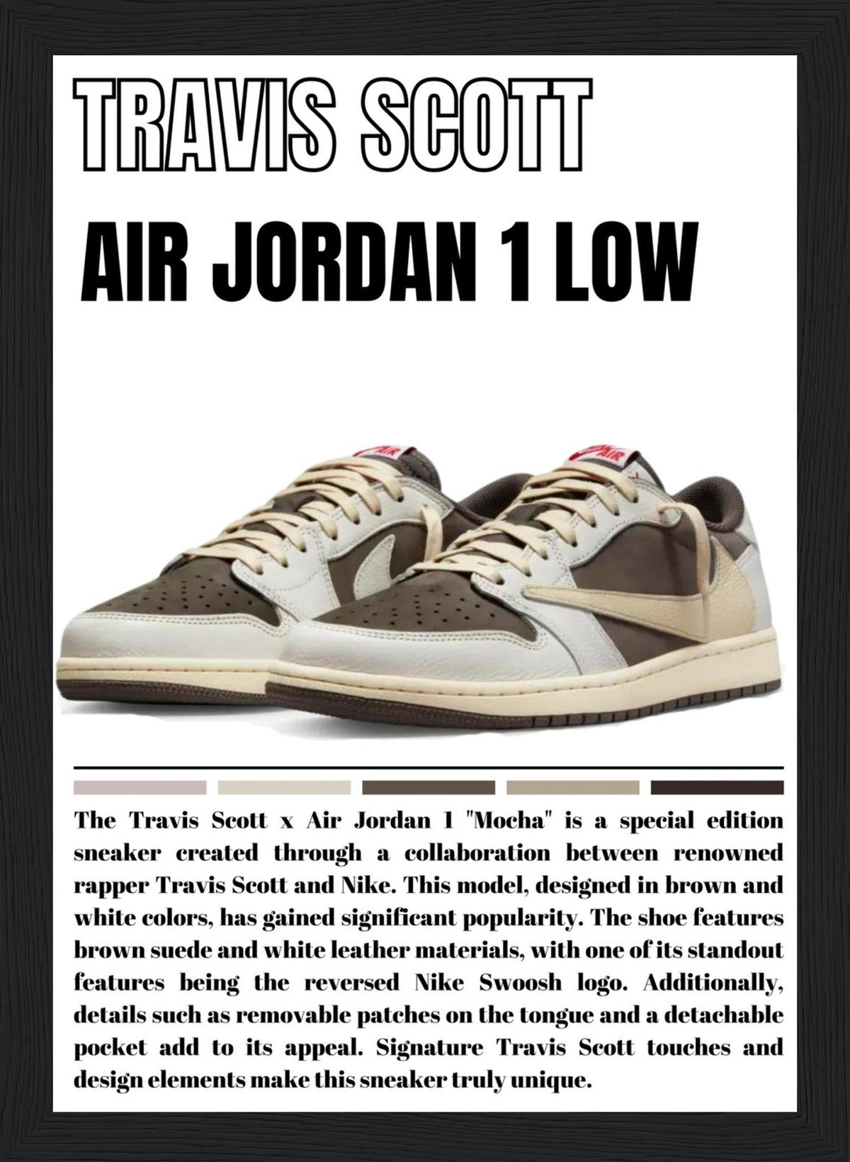 Travis Scott - Air Jordan 1 - Poster