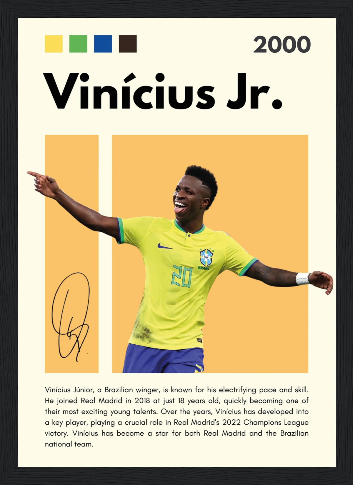 Vinicius Jr. – Football – Poster