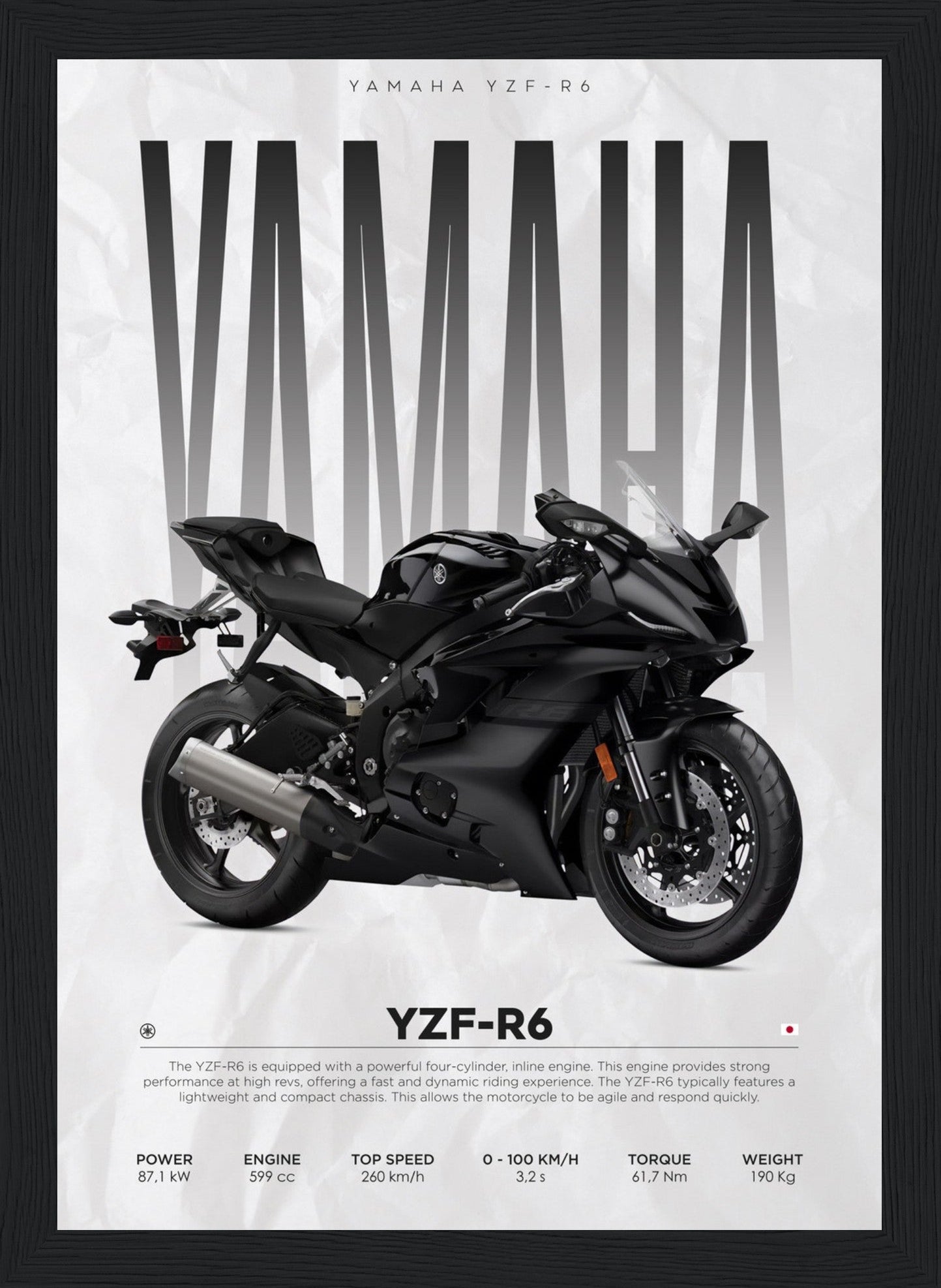 YZF R6 - Yamaha - Poster – Posters-4u