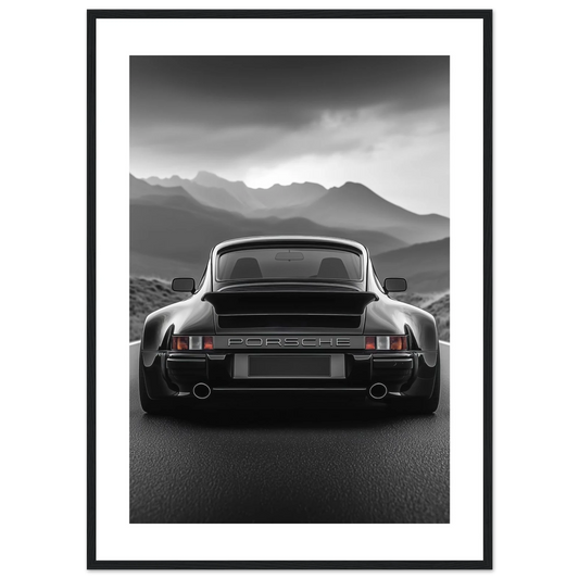 Porsche – 911 Classic Rear (White Frame) – Poster