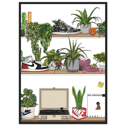 Vintage Sneaker Shelf – Sneaker – Poster