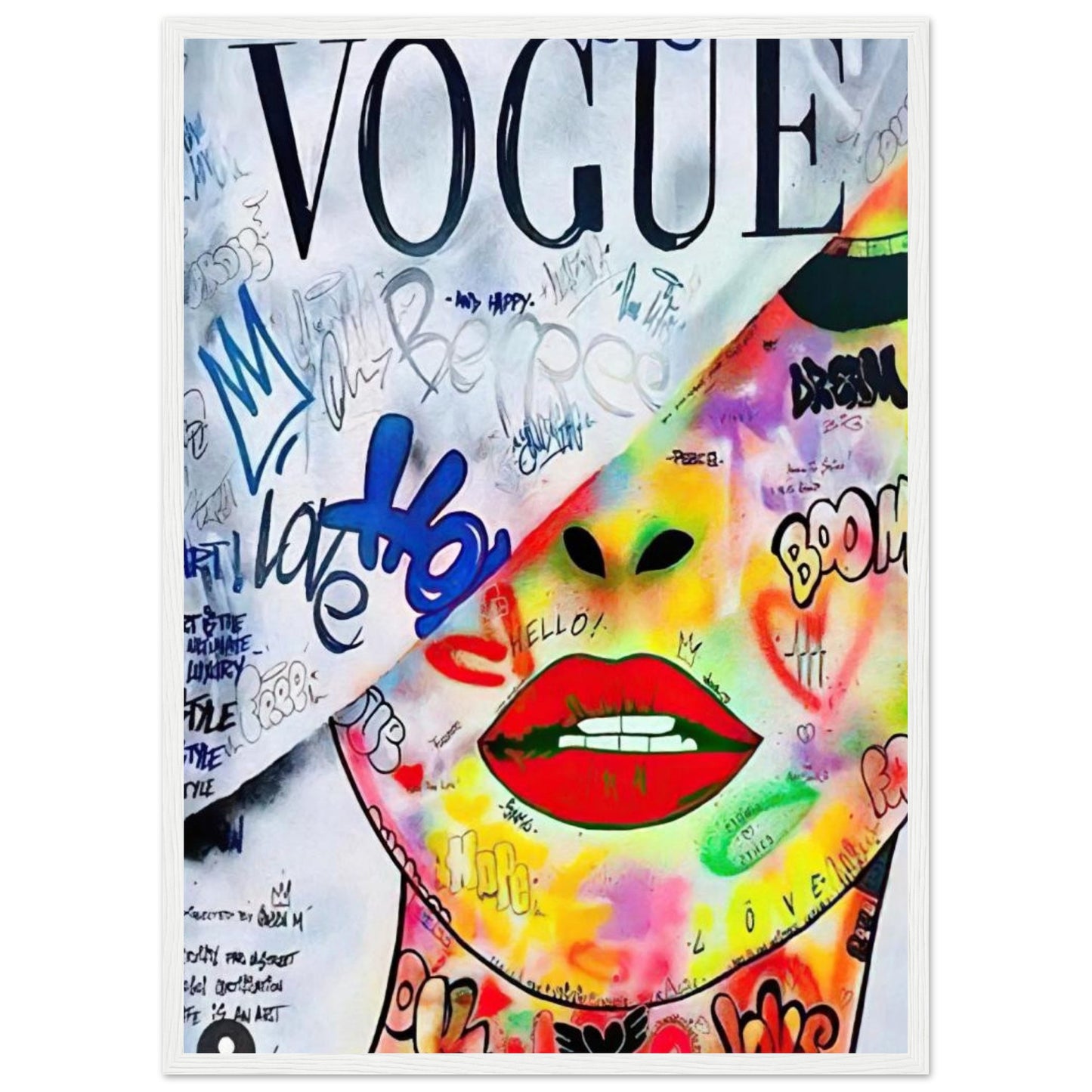 Vogue - Graffiti-Kunst - Poster