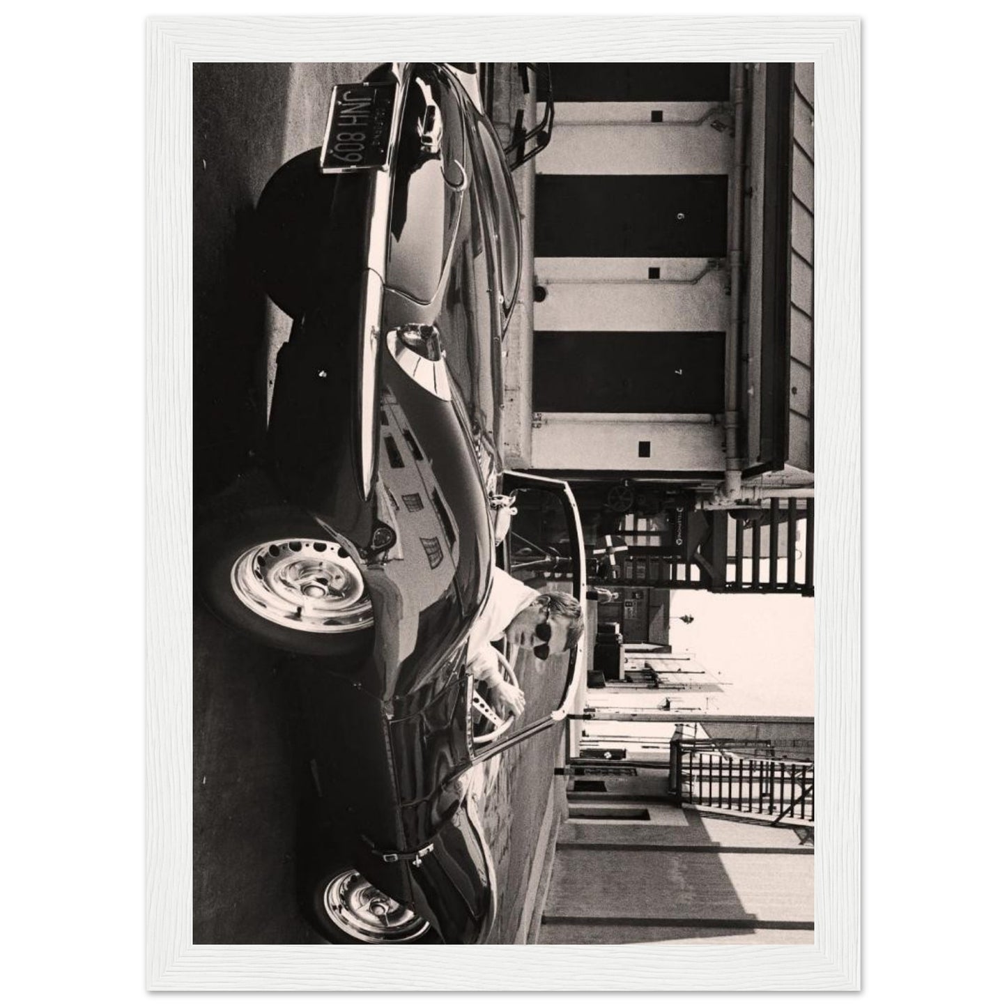 Altes Cabrio - Retro-Kunst - Poster