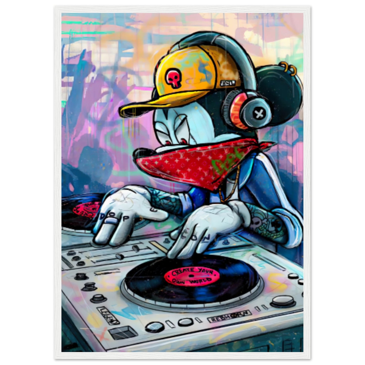 Minnie Mouse DJ - Graffiti Design