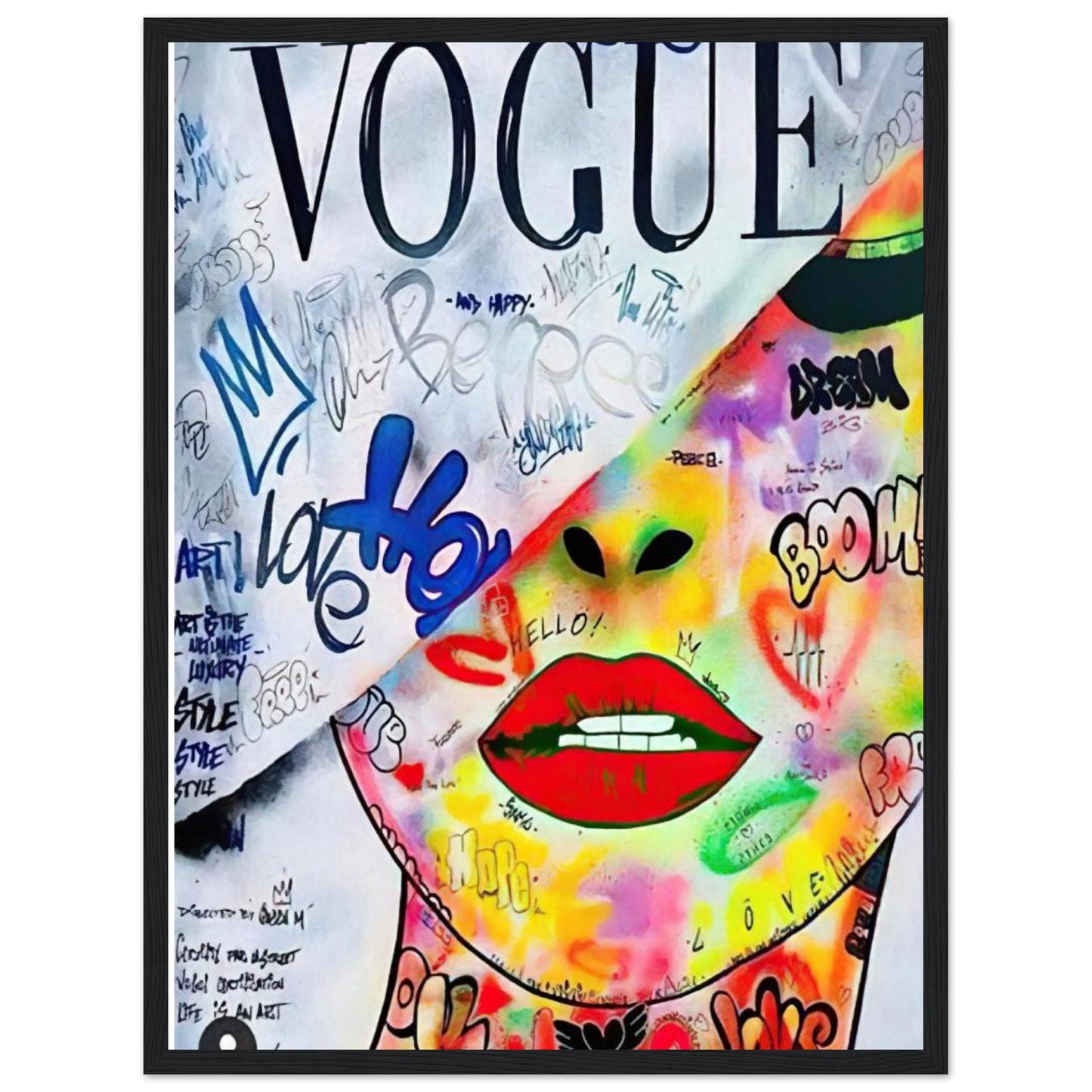 Vogue - Graffiti-Kunst - Poster