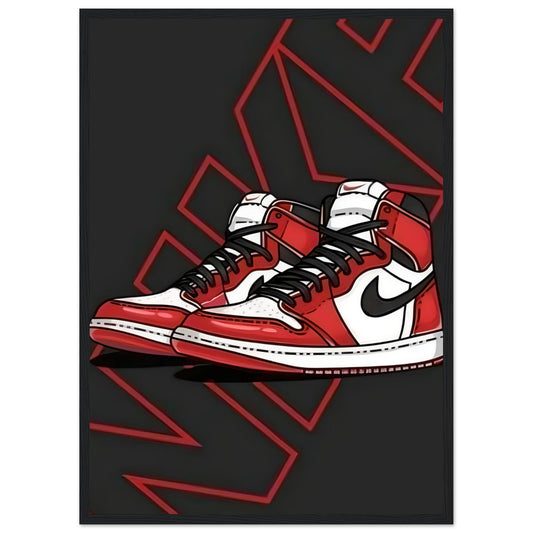Jordan One - Red - Poster
