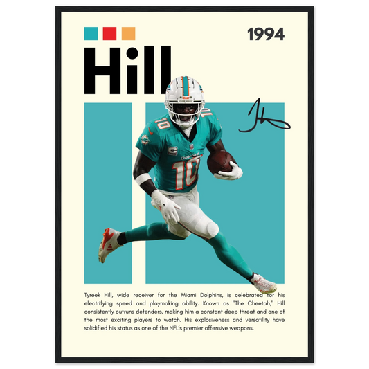 Hill – NFL – Poster (In Action)