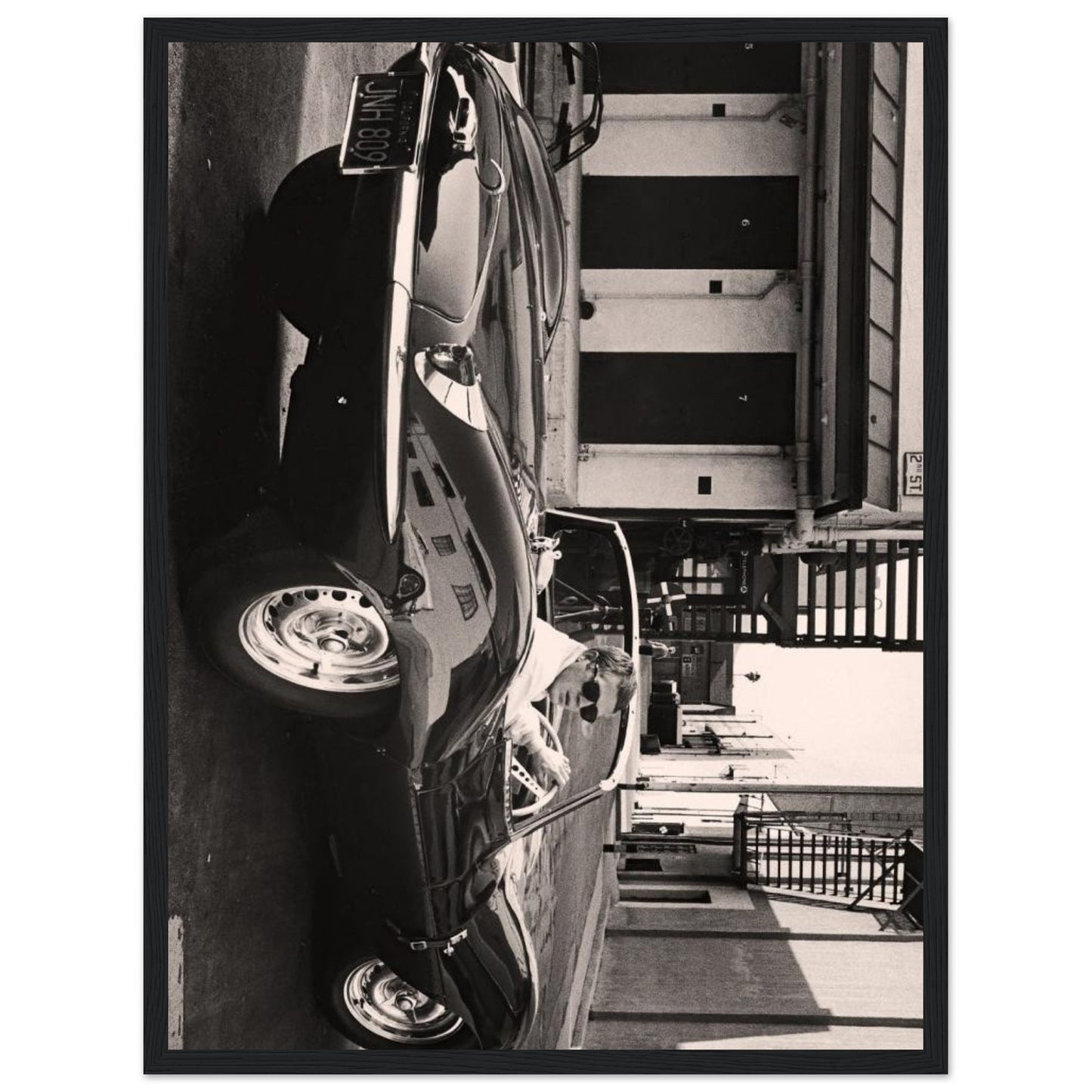 Altes Cabrio - Retro-Kunst - Poster