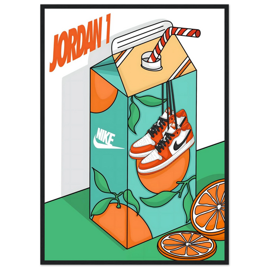 Jordan 1 Orange Juice – Sneaker – Poster