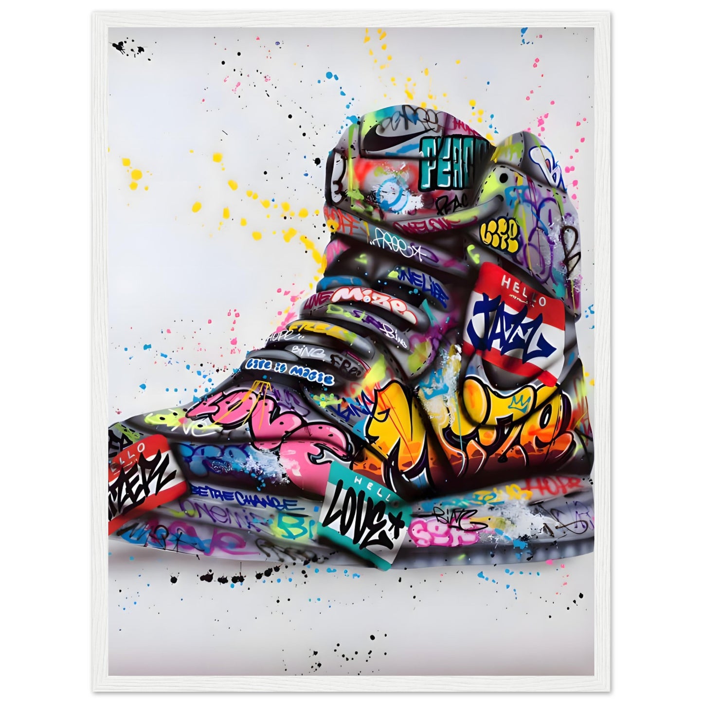 Graffiti-Sneaker - Graffiti-Kunst - Poster