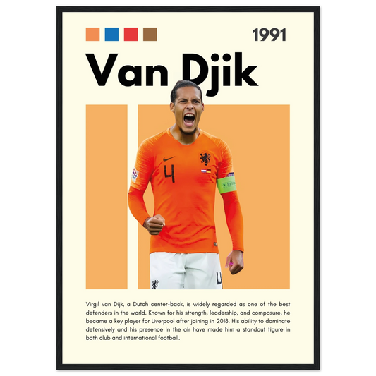 Van Dijk – Football – Poster