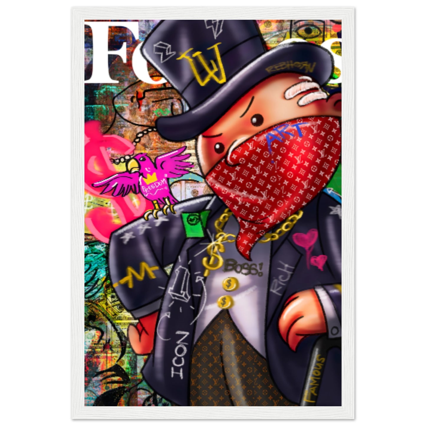 Mr. Monopoly - Graffiti Art - Poster