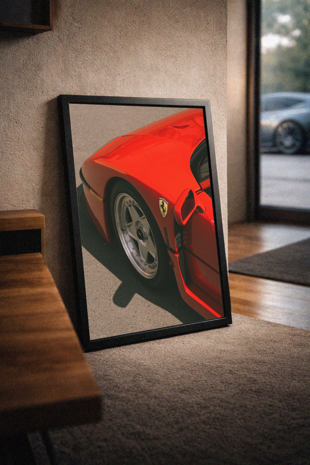 Ferrari F40 Side Detail – Car – Poster