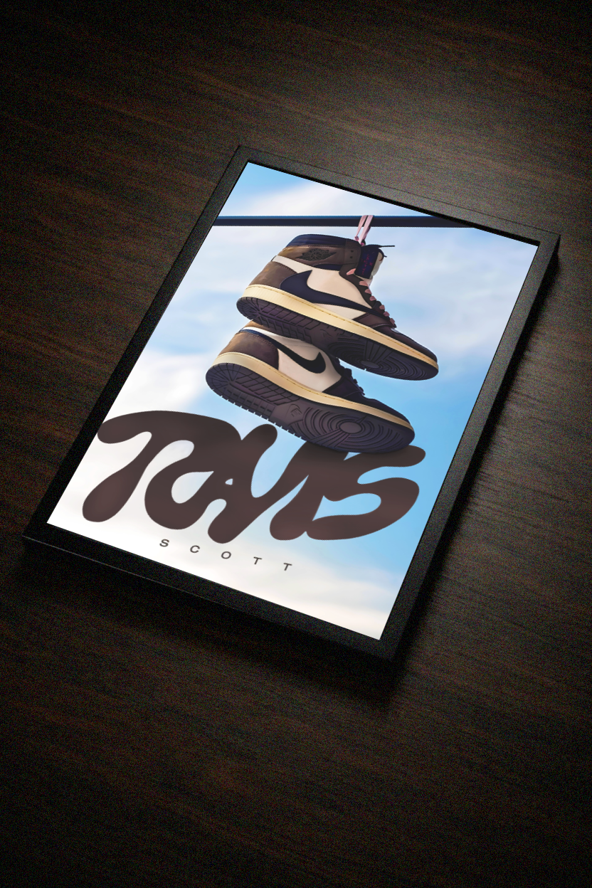 Travis Scott Air Jordan 1 High – Sneaker – Poster