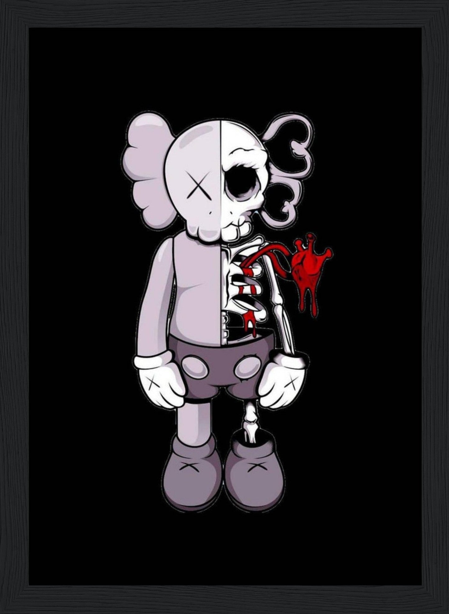 skeleton - Kaws - Poster