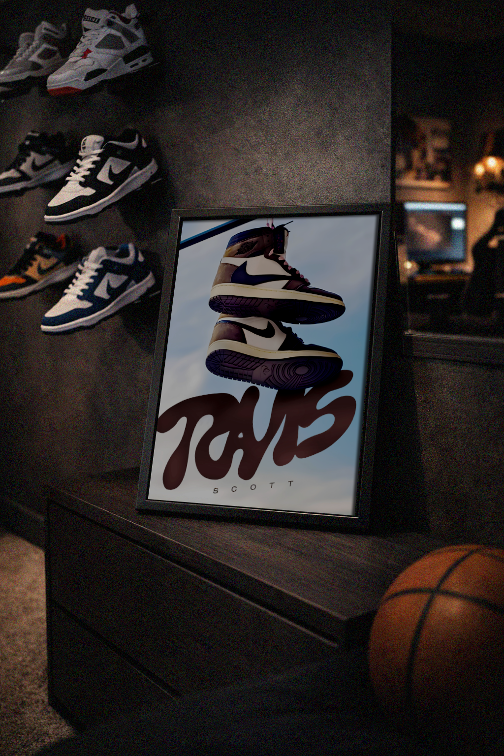 Travis Scott Air Jordan 1 High – Sneaker – Poster