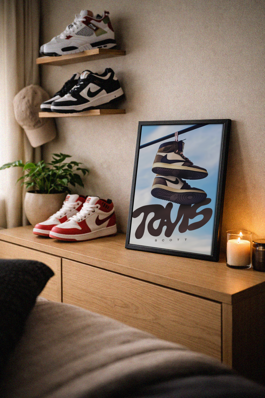 Travis Scott Air Jordan 1 High – Sneaker – Poster